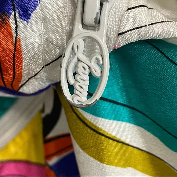 Vintage LAVON Funky Colorful Windbreaker Zip Up Jacket - Picture 8 of 13
